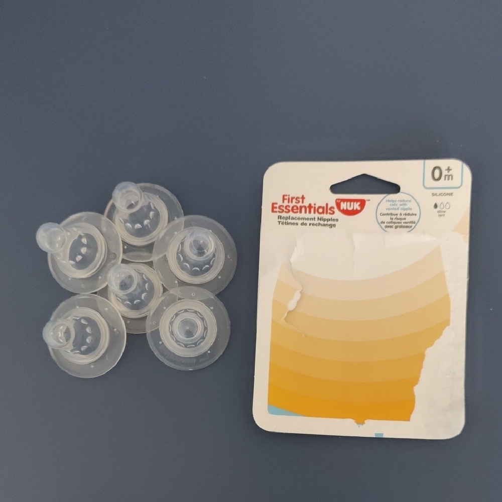 First essentials 6 nipples and 3 bottles